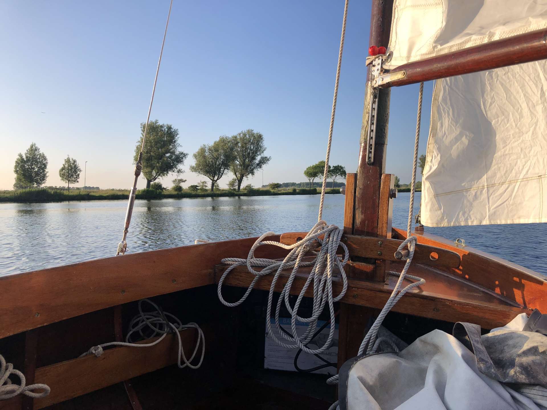 Open zeilboot Haarlem
