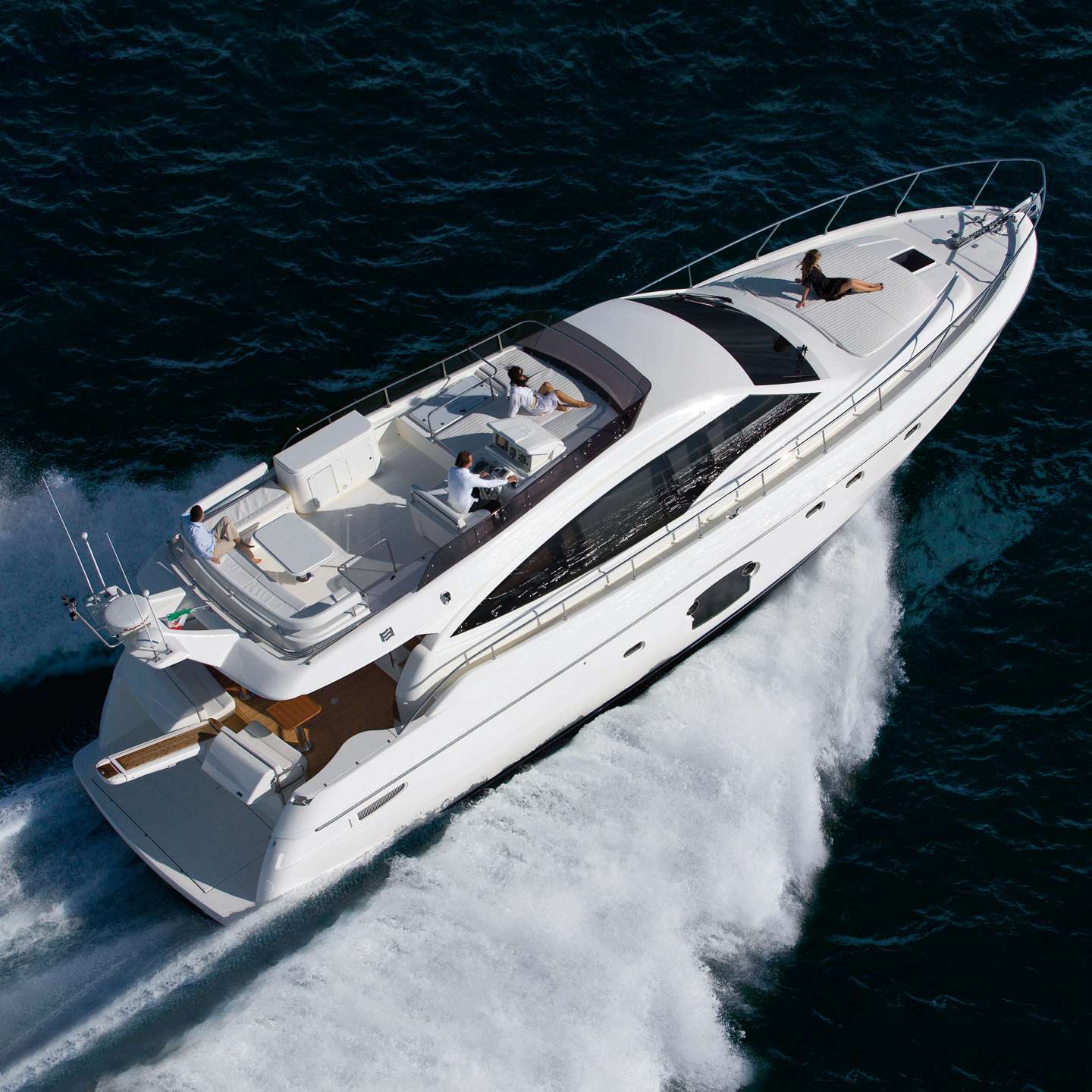 Ferretti Luxurious Yacht.