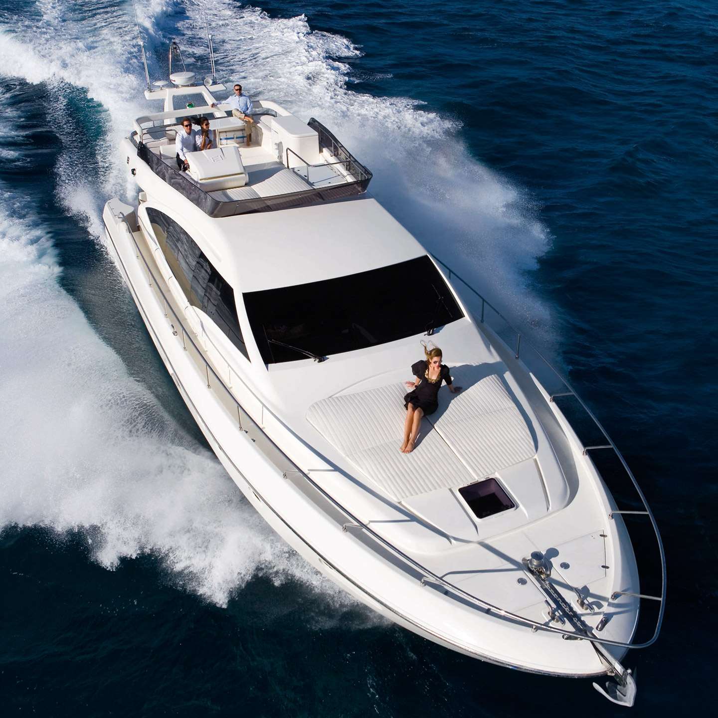Ferretti Luxurious Yacht.