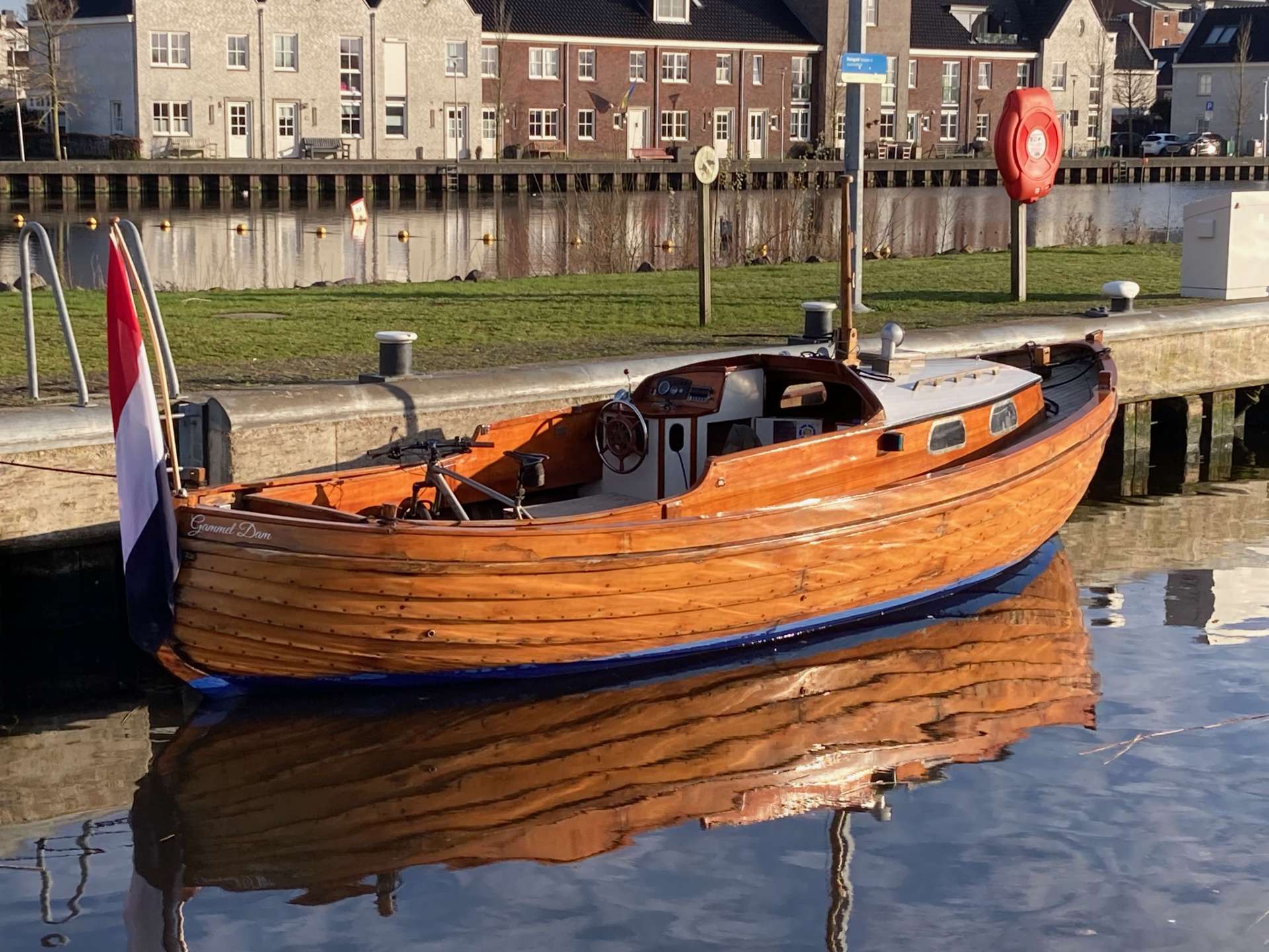 Zweedse houten motorboot Snipa (Spitsgat)