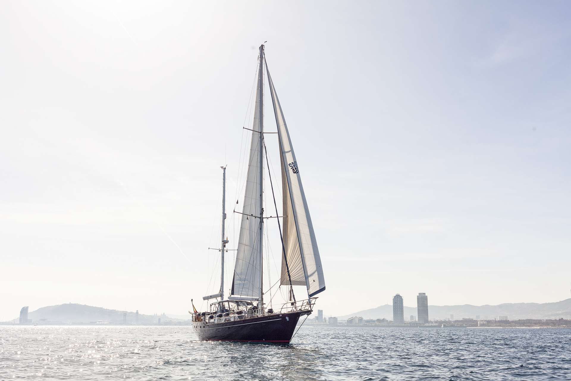 Amazing sailboat in Barcelona